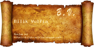 Bilik Vulfia névjegykártya